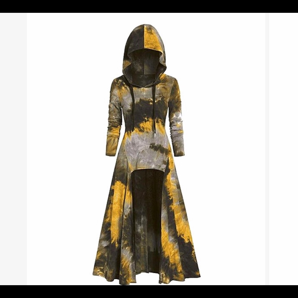 TIE DYE HI LOW HOODIE / LONG